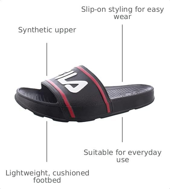 Fila unisex-child Sleek Slide StSlide Sandal