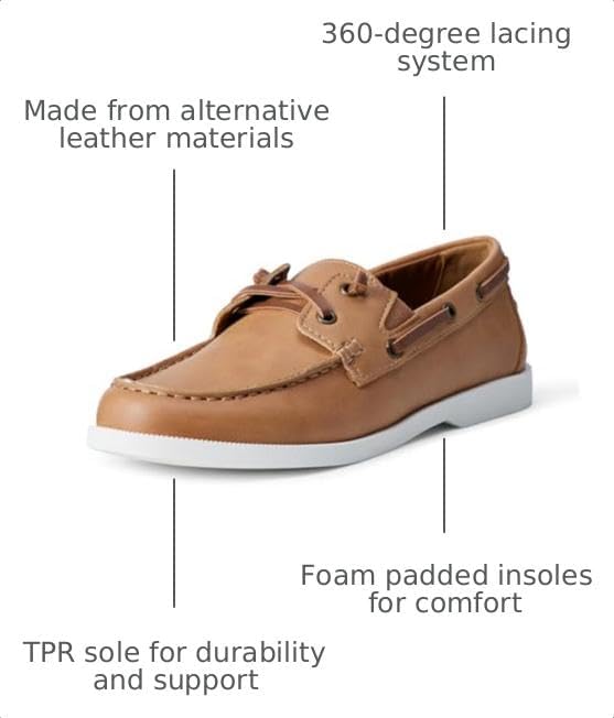 Amazon Essentials Unisex Kids' Boat Shoes for Boys and Girls