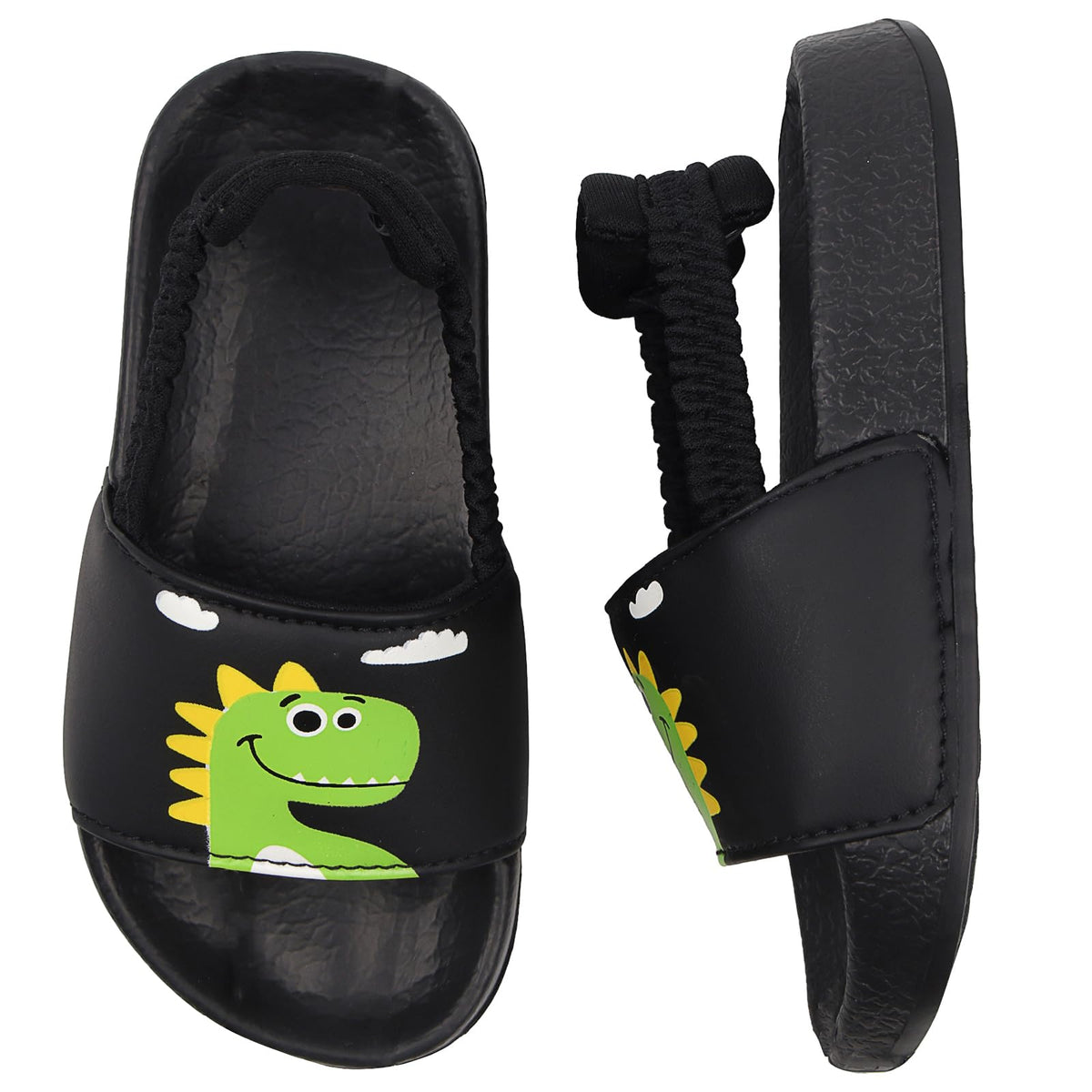 Kids Flip Flops Sandals Toddler Boys Girls Sequin Slides Shower Beach Pool Shoes Slip on Summer Slippers with Back Strap