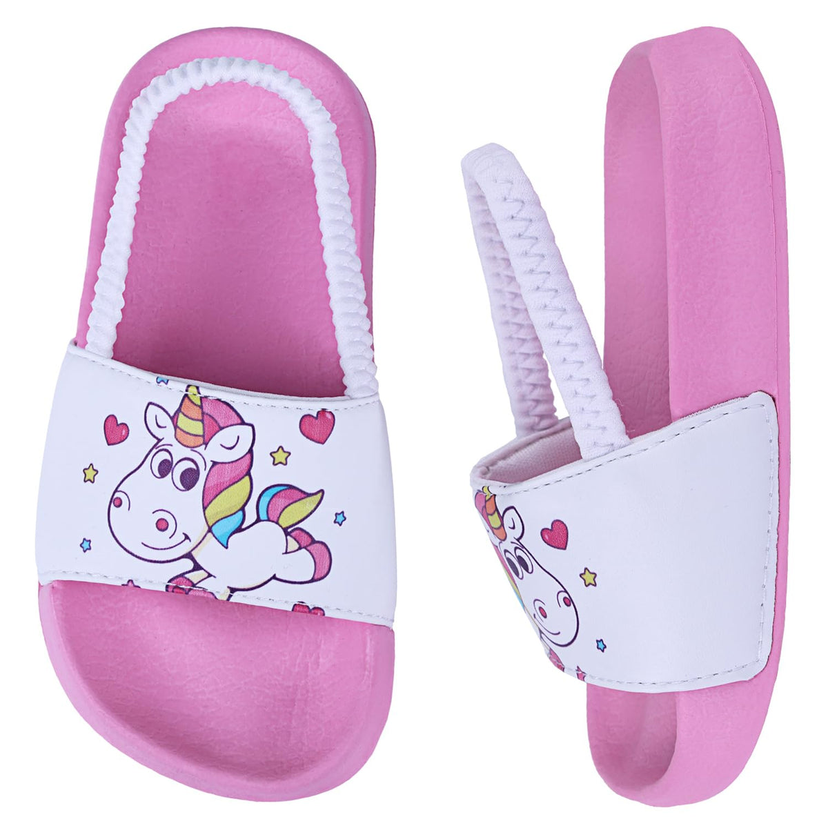 Kids Flip Flops Sandals Toddler Boys Girls Sequin Slides Shower Beach Pool Shoes Slip on Summer Slippers with Back Strap