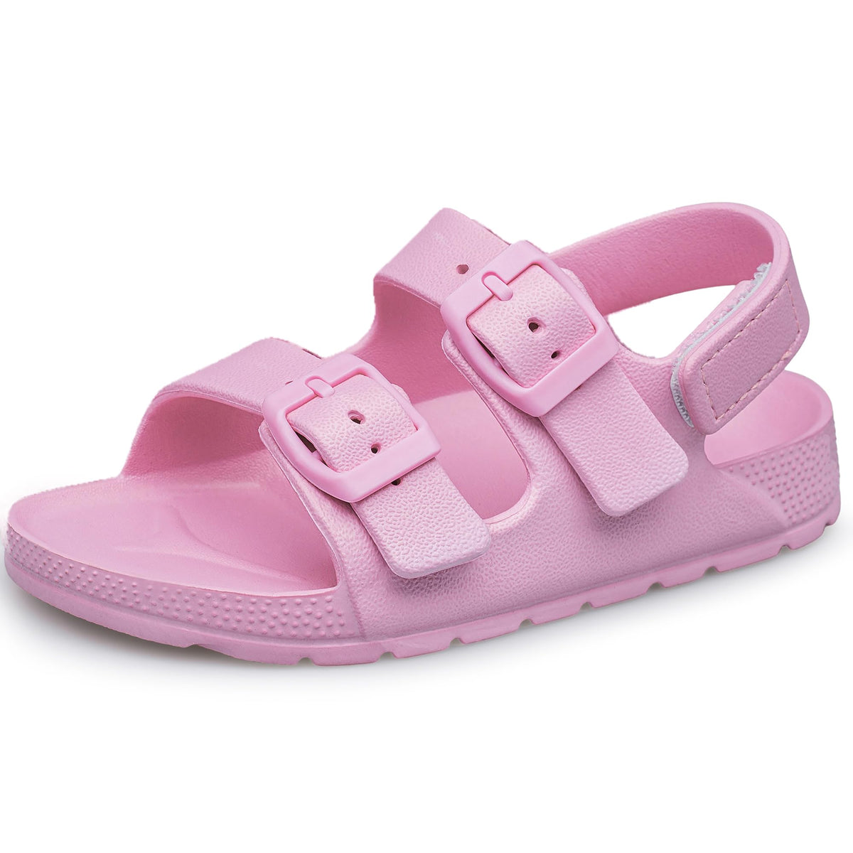 BNV Boys Girls Sandals Unisex Toddler Kids Double Buckle Sandals Comfort Open Toe Adjustable Back Strap Shower Beach Pool Shoes(Toddler/Little Kid/Big Kid)