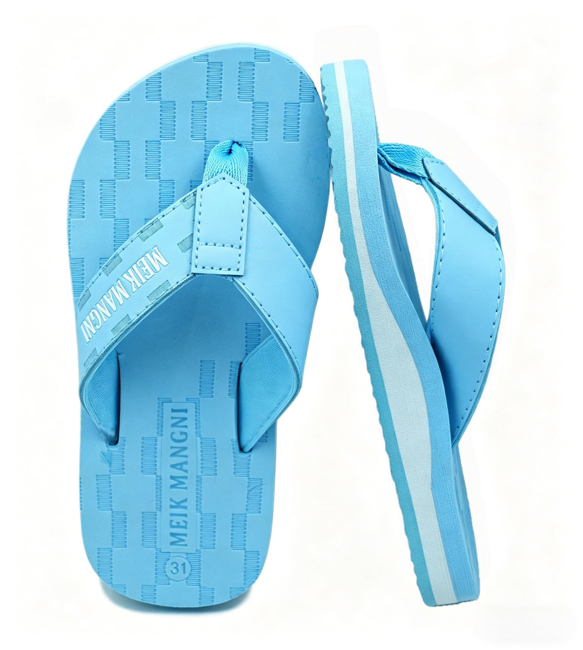 Meik Mangni Kids Boys Girls Arch Support Flip Flops Comfortable Cushion Thong Sandals Slip Resistant Summer Sandals Lightweight Quick Dry Slide Shower Shoes for Beach Swim Pool (Little Kid/Big Kid)