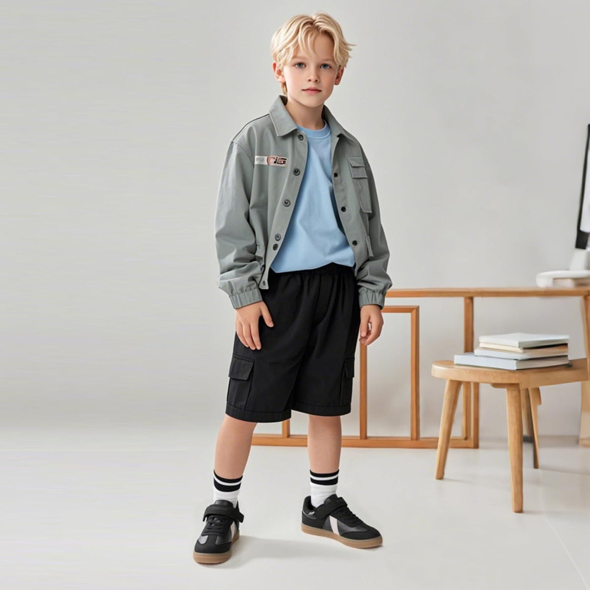 AMZZPIK Boys Girls Shoes for Little/Big Kids Durable Zero Drop Sneakers
