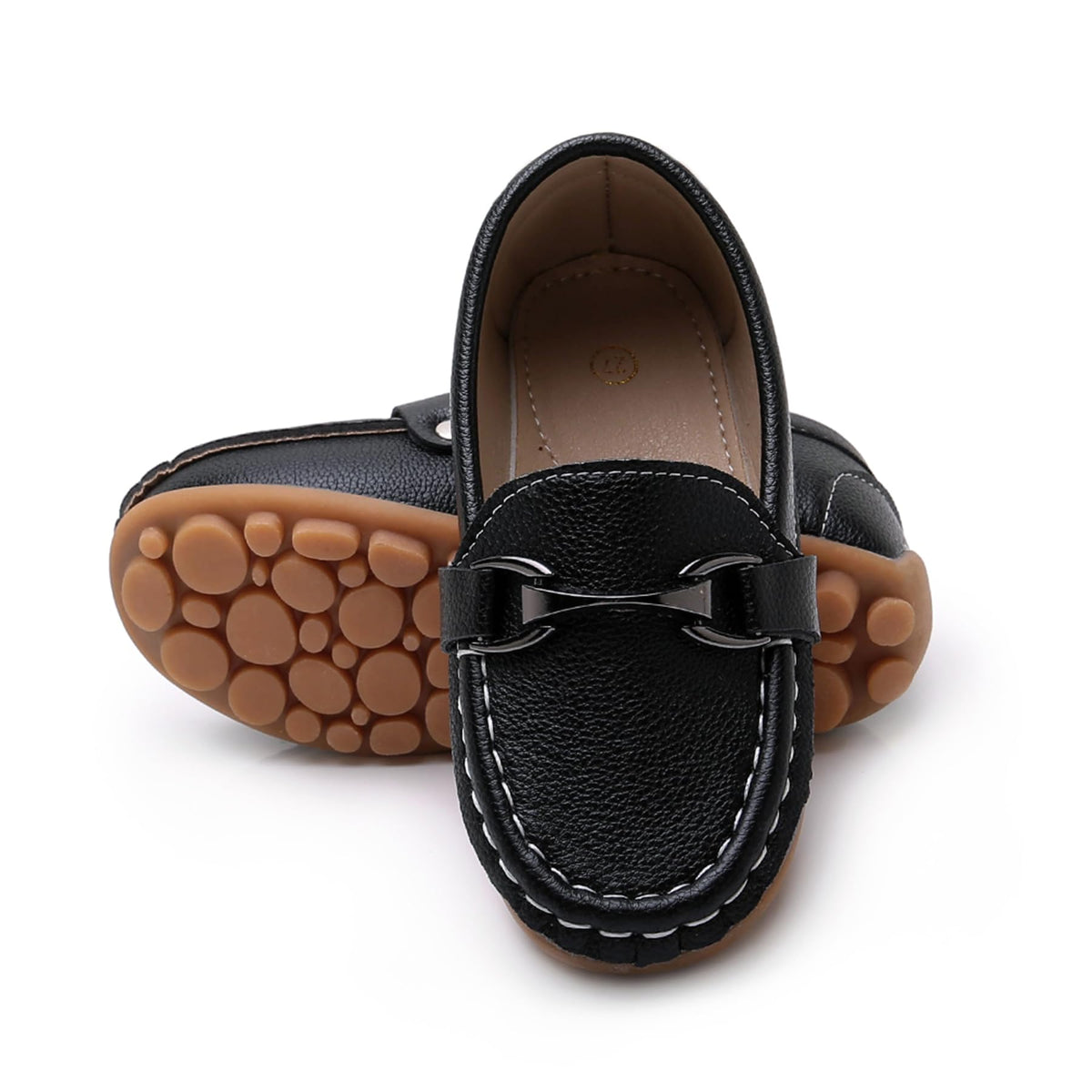 Boys Girls Slip On Loafers Dress Shoes Casual Flat Moccasins
