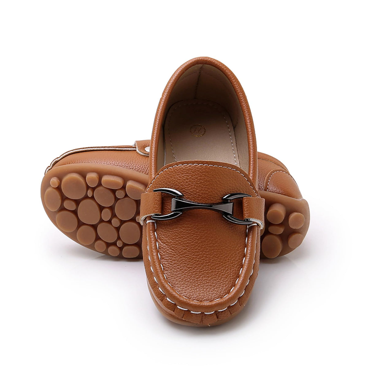 Boys Girls Slip On Loafers Dress Shoes Casual Flat Moccasins