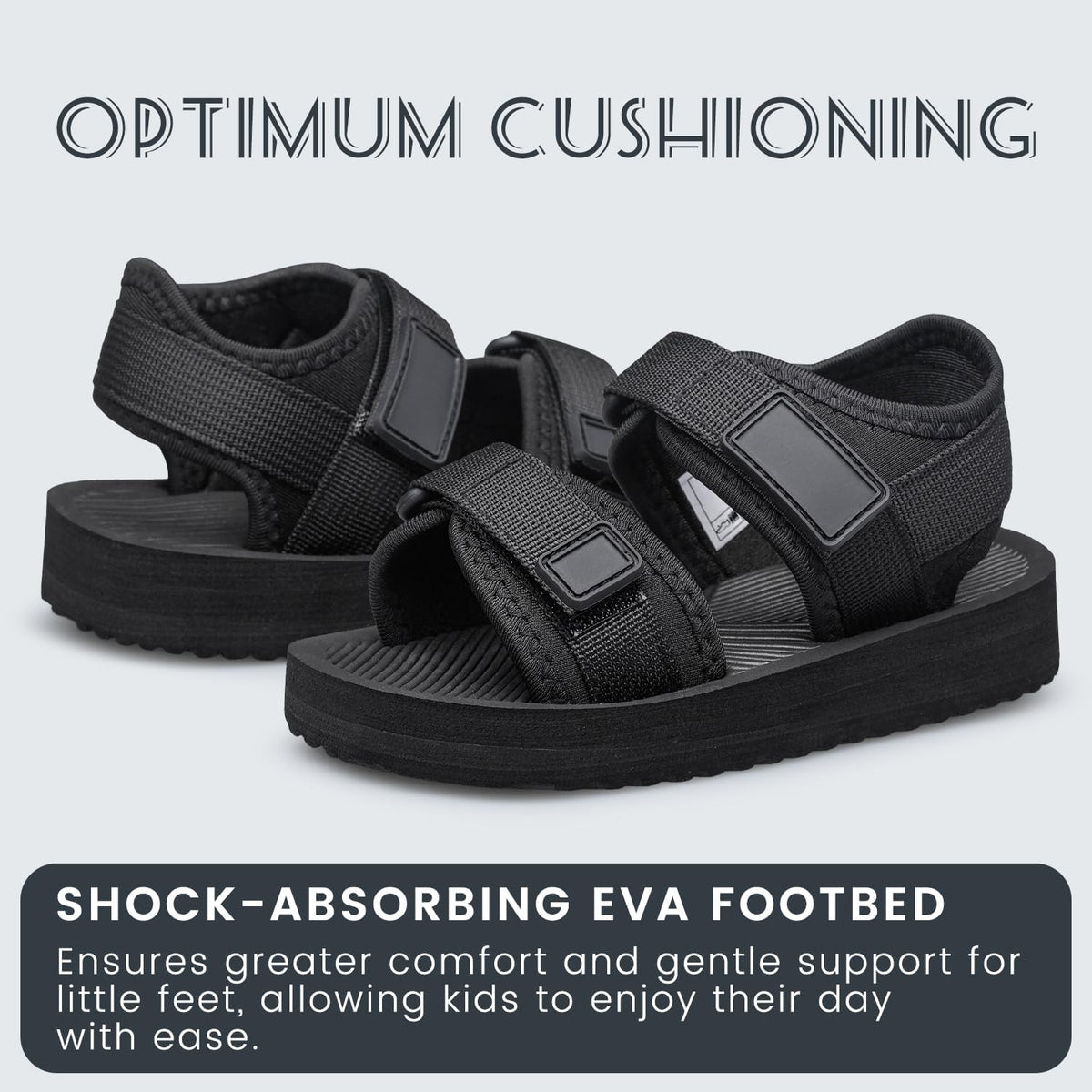 BNV Toddler Little Kid Sandals Boys Girls Adjustable Strap Open-Toe Summer Outdoor Unisex Child Sport Beach Sandals(Toddler/Little Kid/Big Kid)