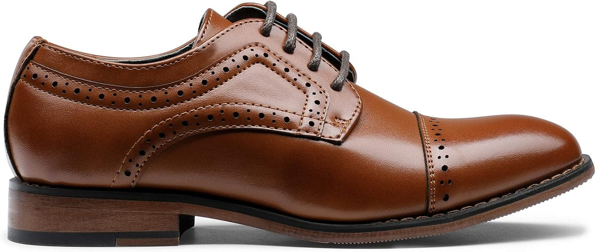 Bruno Marc Boy's Classic Oxfords Dress Shoes
