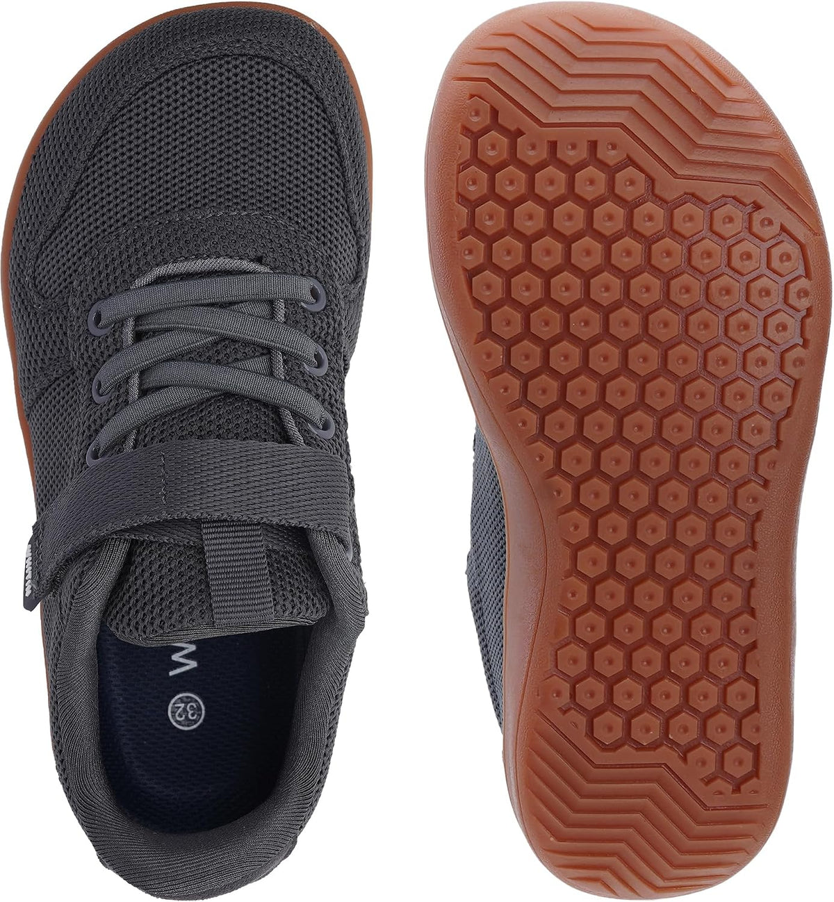 WHITIN Little/Big Kids Wide Toe Box Barefoot Shoes with Zero Drop W8K7