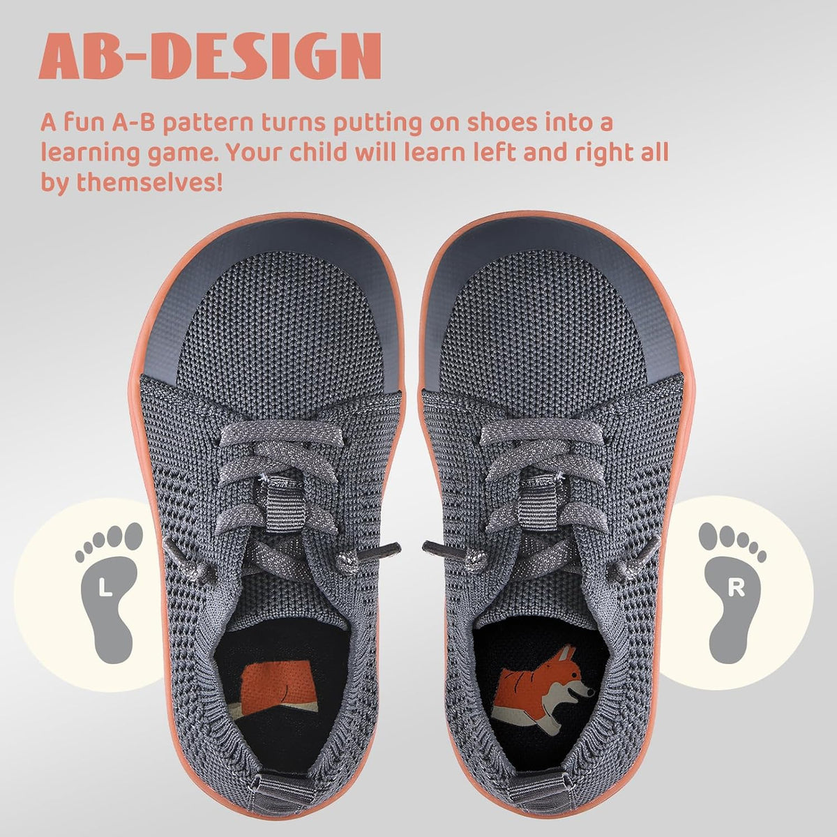 WateLves Toddler Little Kids Wide Barefoot Shoes Boys Girls Minimalist Sneakers Lightweight Breathable Walking Shoes | Naturally Splay | Flexible Fit