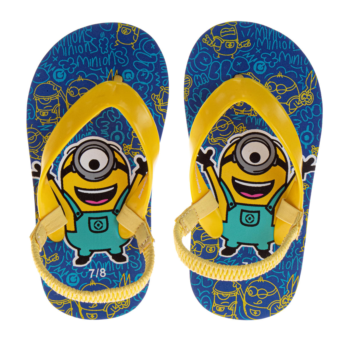 Josmo Kids & Toddler Baby Boys Flip Flops, Mickey Mouse Paw Patrol Sonic Spiderman Monster Jam Minion Beach Sandals, Slip-On Quick Dry Water Shoes For Toddlers And Little Kids (Size 5-10 & 11-13) Summer Sandals