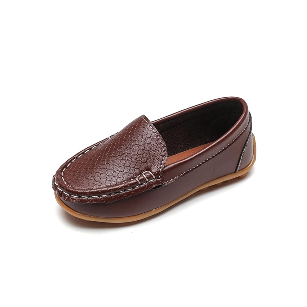 Boys Girls Loafers Dress Shoes Oxford Moccasins Flats Boat Slip-On School Daily Walking Shoes(Toddler/Little Kids/Big Kids)