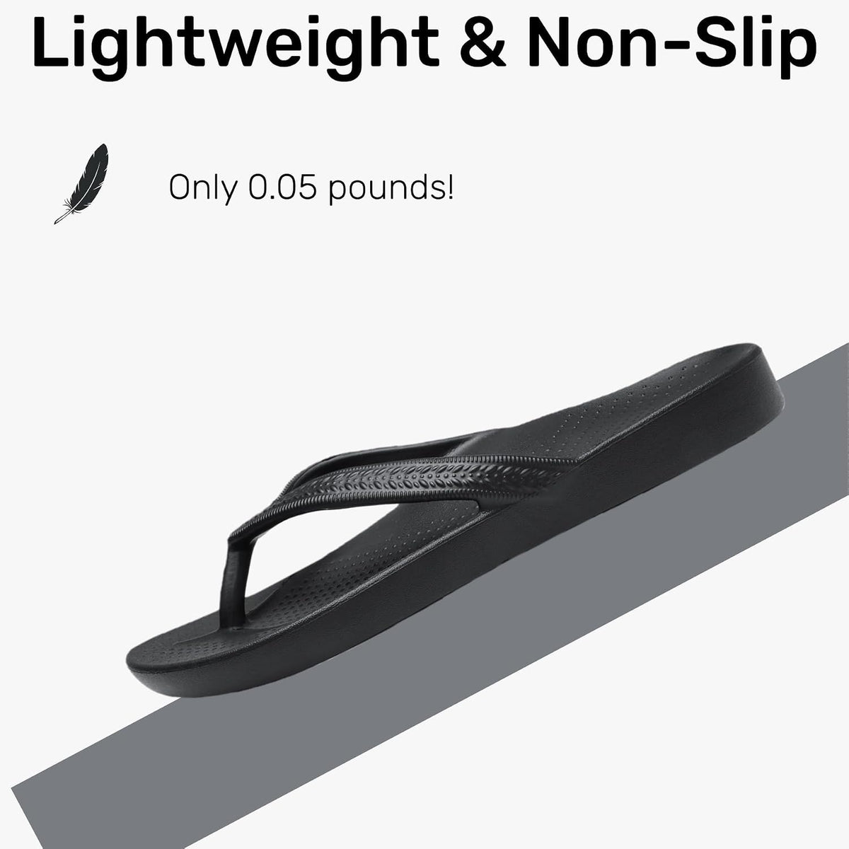 Meik Mangni Kids Flip Flops with Arch Support Comfortable Orthopedic Thong Sandals Non-Slip Waterproof Shower Shoes for Beach Pool Summer Indoor Outdoor