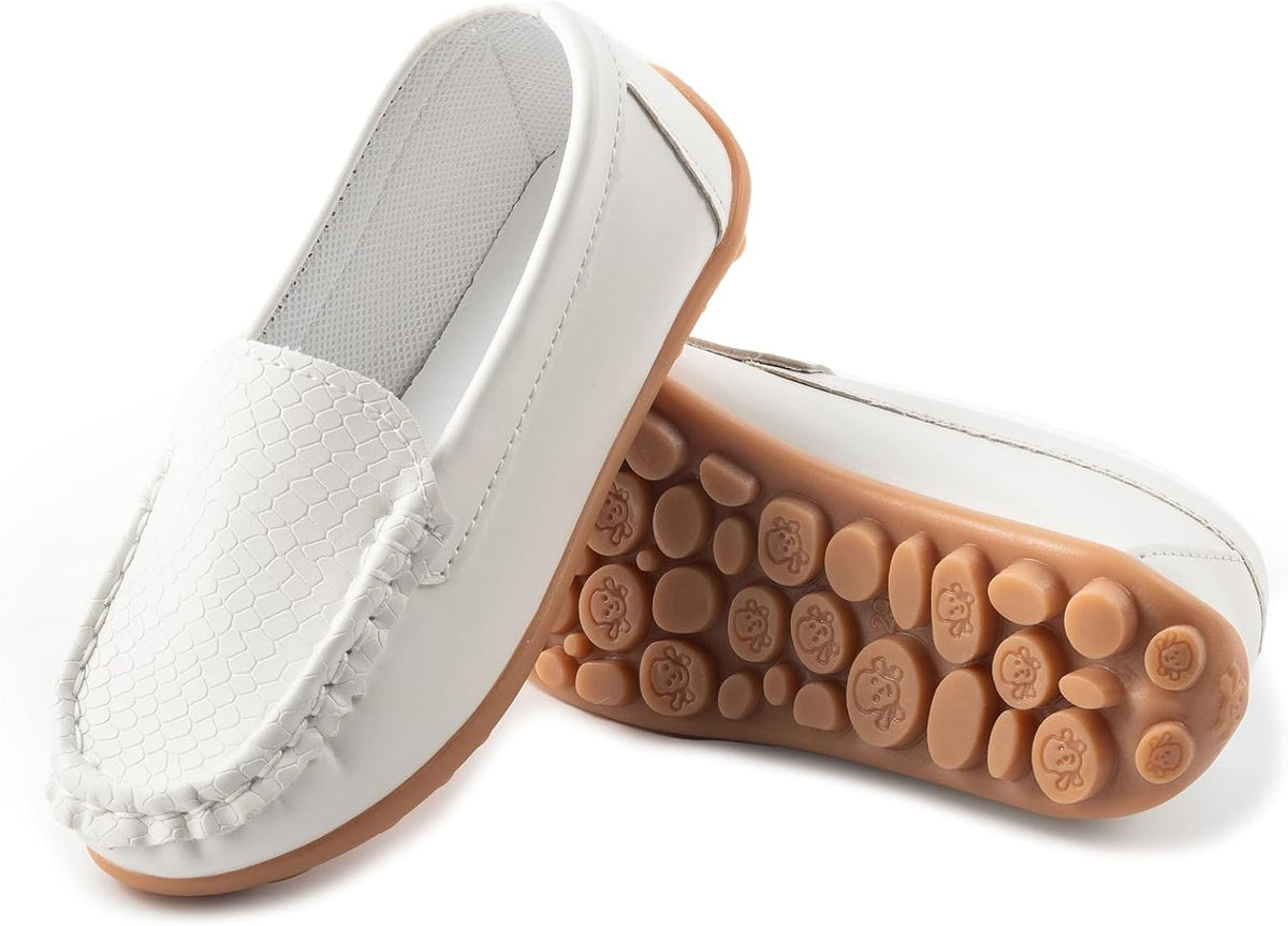 Boys Girls Loafers Dress Flats Slip-On Oxford Casual Moccasins School Walking Boat Shoes(Toddler/Little Kid/Big Kid)