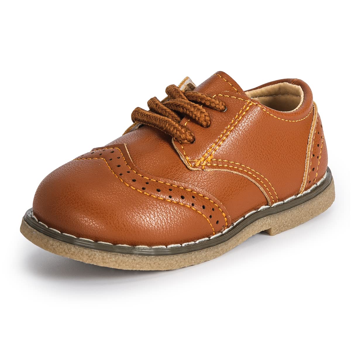 Casazoe Boys Girls Oxford Wedding Dress Shoes Classic School Uniform Flats Formal Casual Loafer for Toddler Little Kid