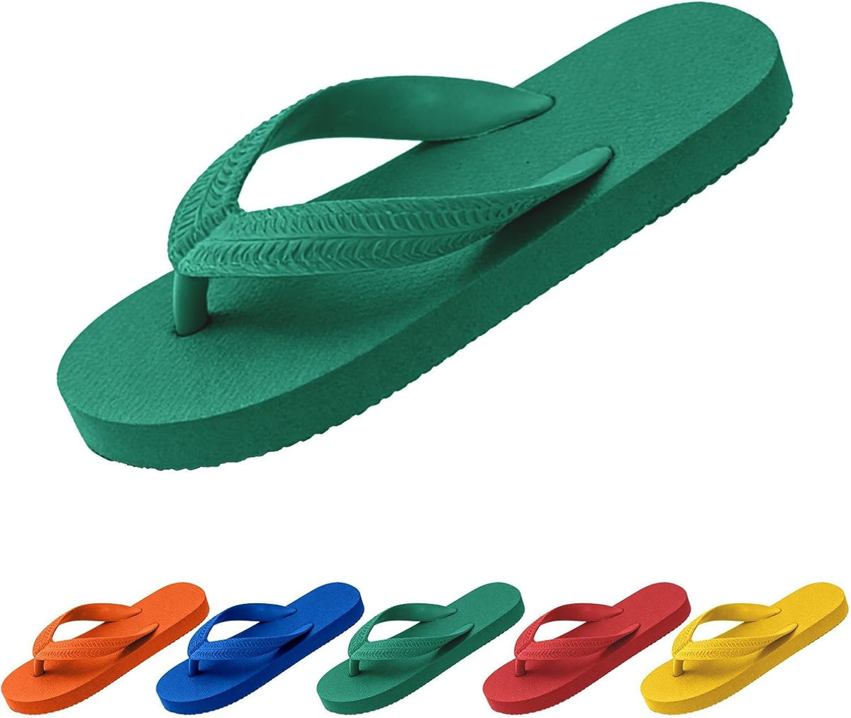 Kids Solid Flip Flops Toddler Summer Thong Sandals Little Boy House Slippers Non-Slip Lightweight Beach Pool Shoes