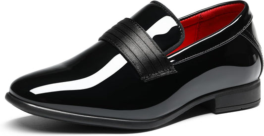 Bruno Marc Boy's Dress Shoes Tuxedo Loafers