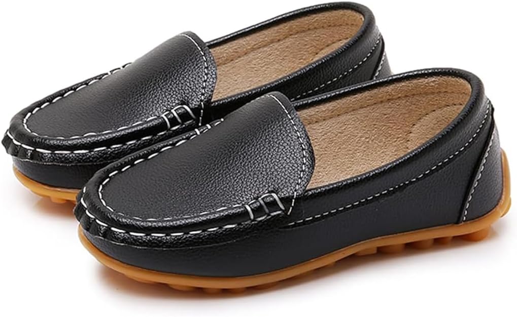 Boys Girls Loafers Dress Shoes Oxford Moccasins Flats Boat Slip-On School Daily Walking Shoes(Toddler/Little Kids/Big Kids)