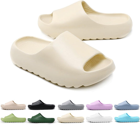 Cloud Slides for Kids,Boys Girls Shower Slippers Bathroom Pool Sandals,Toddler Home House Open Toe Comfy Thick Sole Slippers,Summer Non-Slip Beach Shoes