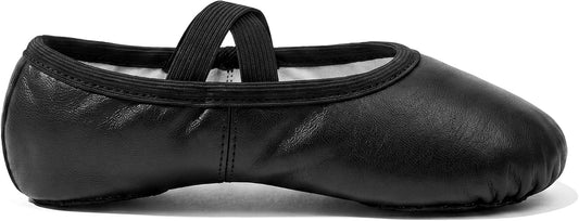 Stelle Toddler Ballet Shoes for Girls Boys PU Leather Lace-Free