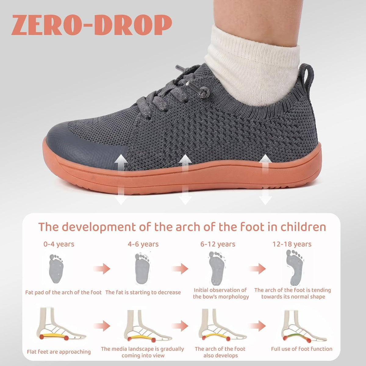 WateLves Toddler Little Kids Wide Barefoot Shoes Boys Girls Minimalist Sneakers Lightweight Breathable Walking Shoes | Naturally Splay | Flexible Fit
