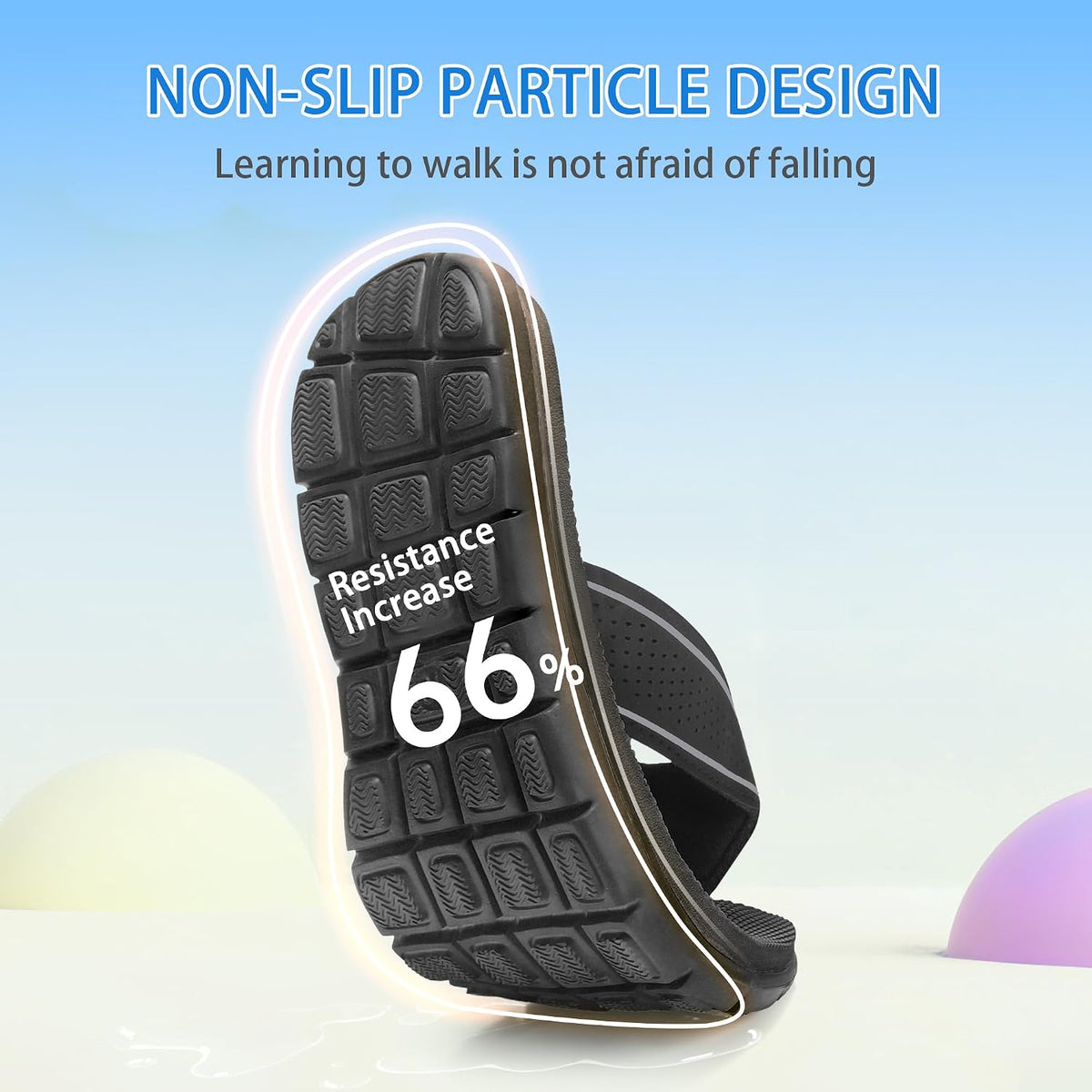 Kids Flip Flops Girls Boys Sandals Summer Beach Non Slip Outdoor & Intdoor