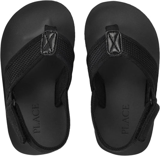 The Children's Place Baby Boys' Baby Boys and Toddler Everyday Flip Flops With Backstrap
