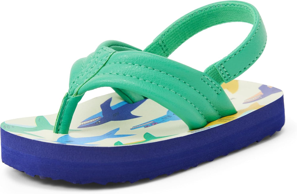 Amazon Essentials Unisex Toddlers' Flip Flop Sandals with Backstrap for Boys and Girls