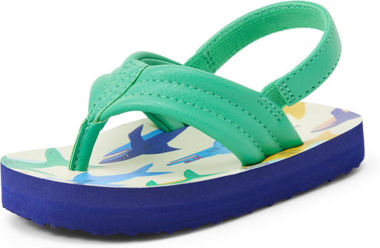Amazon Essentials Unisex Toddlers' Flip Flop Sandals with Backstrap for Boys and Girls