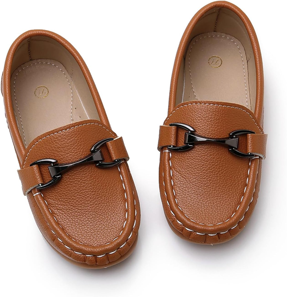 Boys Girls Slip On Loafers Dress Shoes Casual Flat Moccasins