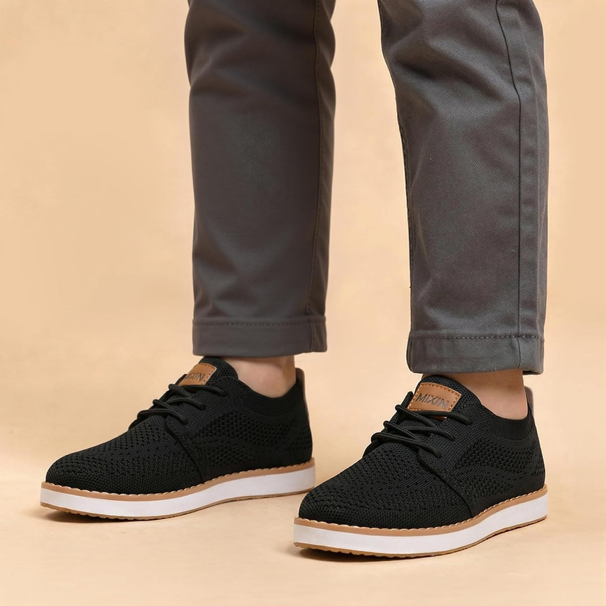 MIXIN Boy's Casual Dress Sneakers Mesh Oxfords