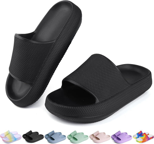 Kids Cloud Slides Boys Girls Flip Flops Slip On Shower Sandals