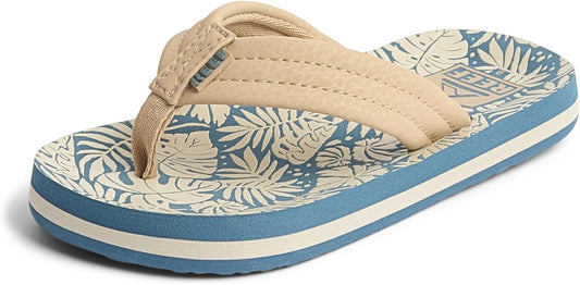 REEF Boys Kids Ahi Beach Flip Flop, Soft Cushion Footbed, Water Friendly