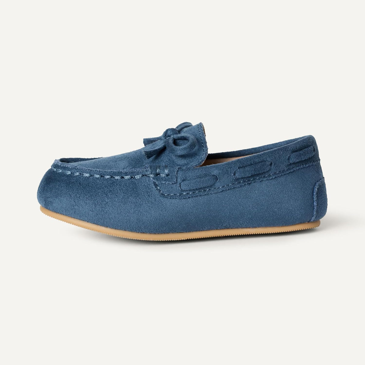 Amazon Essentials x Sofia Grainge Unisex Toddlers' Faux Suede Loafer Flat Shoes with Memory Foam, Flexible Slip-On Design