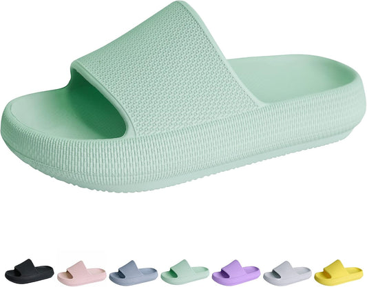 Youecci Kids Cloud Slides Boys Girls Pillow Slippers Thick Sole EVA Sandals