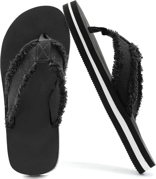 SkiBeaut Boy Flips Flops for Kids Child Slip-on Thong Sandals Kid Boys Slides Water Shoes for Beach Swim Pool