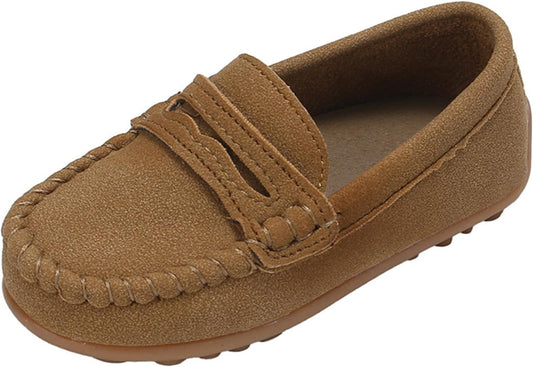 Toddler Boys Girls Slip On Loafers Dress Shoes Casual Moccasins