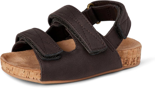 Amazon Essentials Boys and Toddlers' Cork Sandals with Adjustable Straps