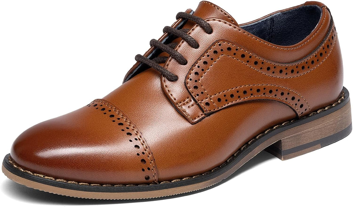 Bruno Marc Boy's Classic Oxfords Dress Shoes