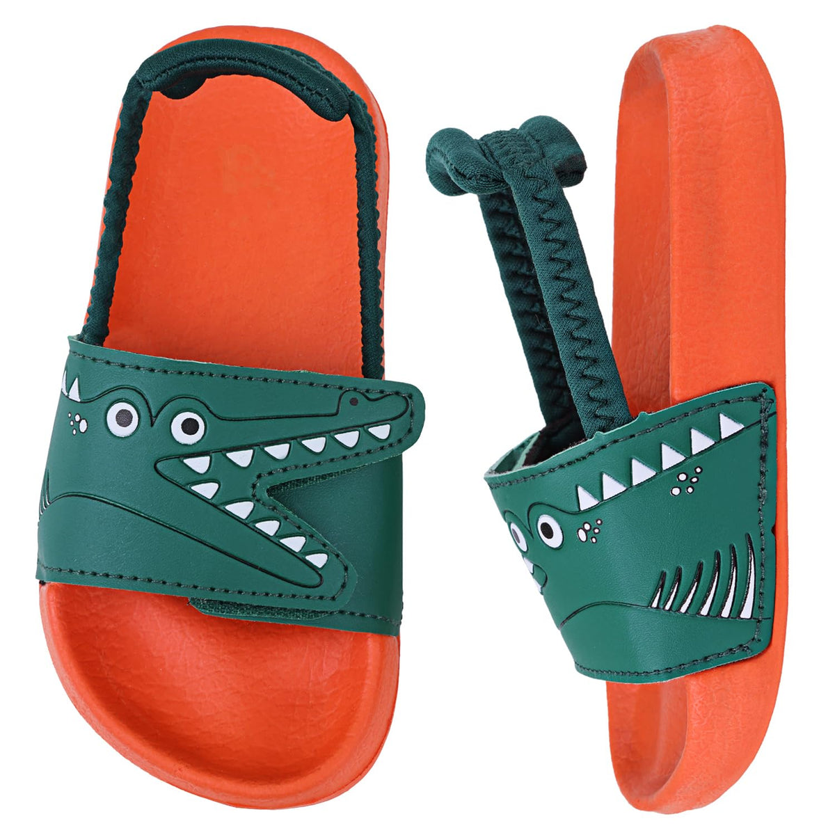 Kids Flip Flops Sandals Toddler Boys Girls Sequin Slides Shower Beach Pool Shoes Slip on Summer Slippers with Back Strap