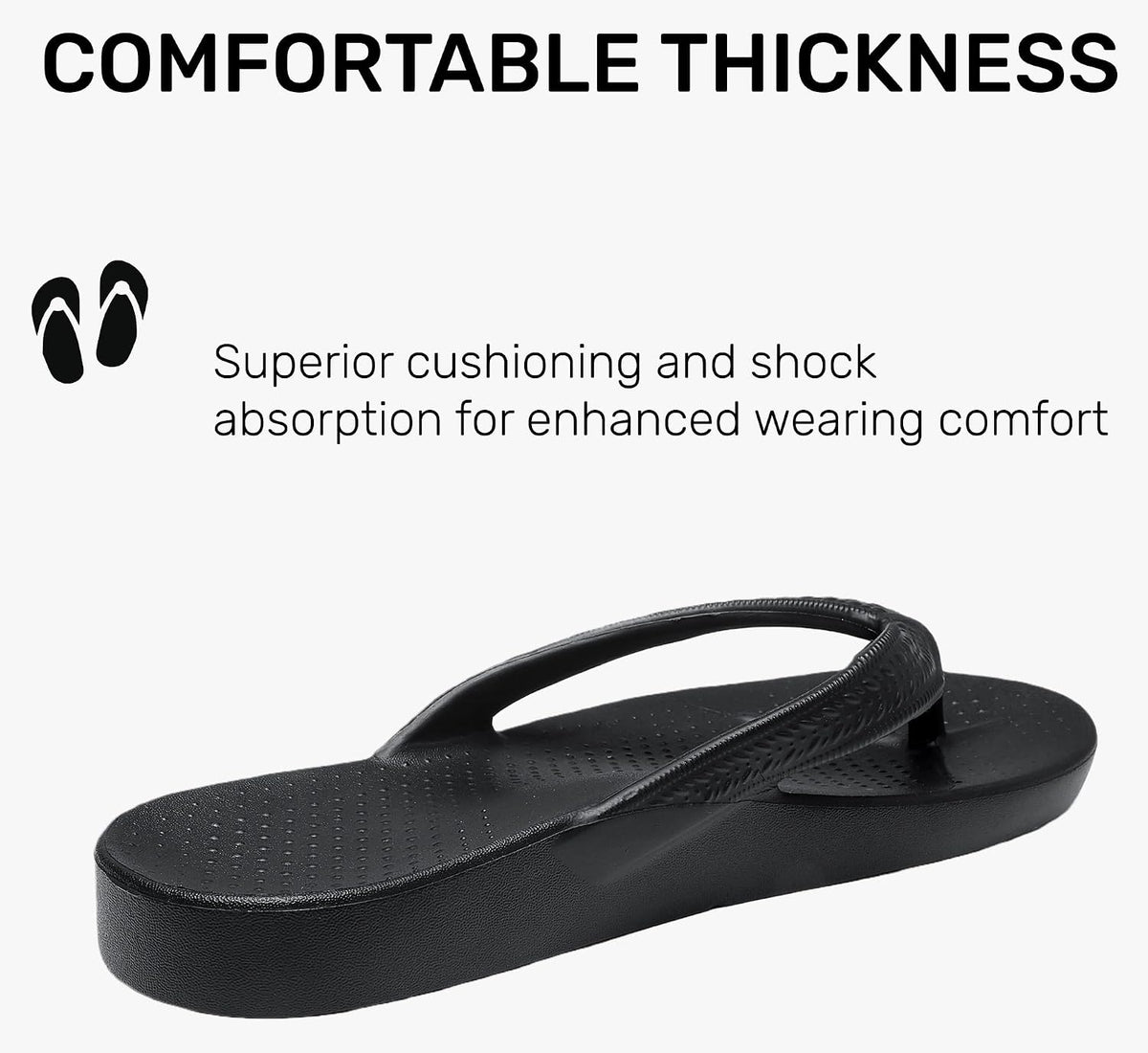 Meik Mangni Kids Flip Flops with Arch Support Comfortable Orthopedic Thong Sandals Non-Slip Waterproof Shower Shoes for Beach Pool Summer Indoor Outdoor