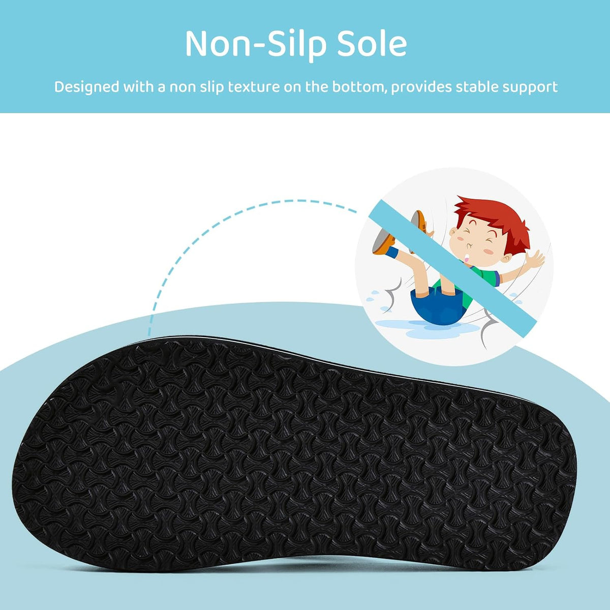 IceUnicorn Boys Girls Flip Flops Kids Summer Sandals Lightweight Sandal Shoes for Swimming Beach Pool(Little Kid/Big Kid)