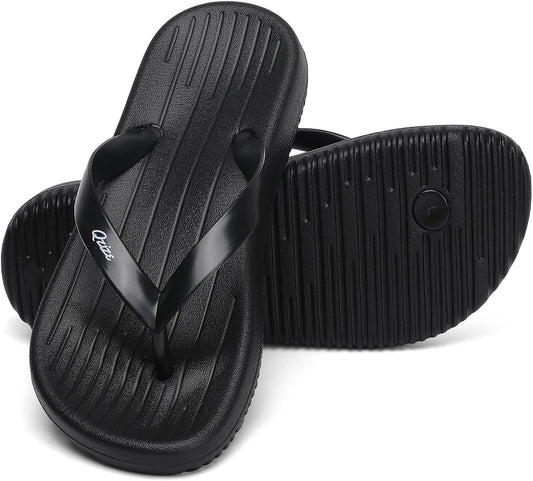 TIKVAW Kids Flip Flops for Boys & Girls, Quick-Dry Beach Thong Sandals
