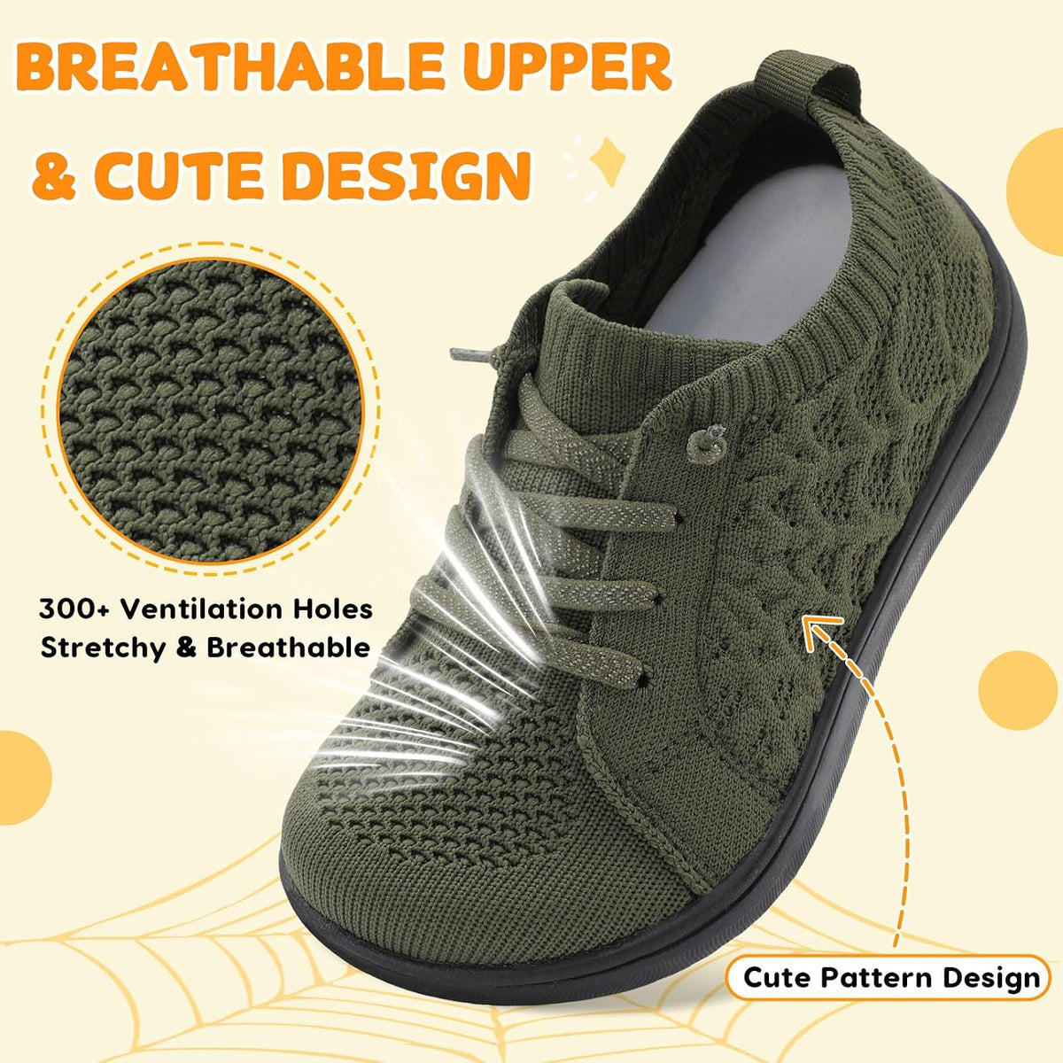 JOINFREE Toddler Shoes Girls Boys Wide Barefoot Shoes Minimalist Walking Sneakers Zero Drop Slip on Tennis Shoe Breathable Naturally Flexible