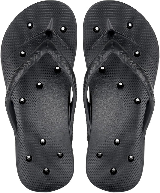 DAYUJIAN Kids Shower Shoes Quick Dry | Arch Support Flip Flops for Boys Girls | Comfortable Non-Slip Thong Sandals for Beach Pool Play