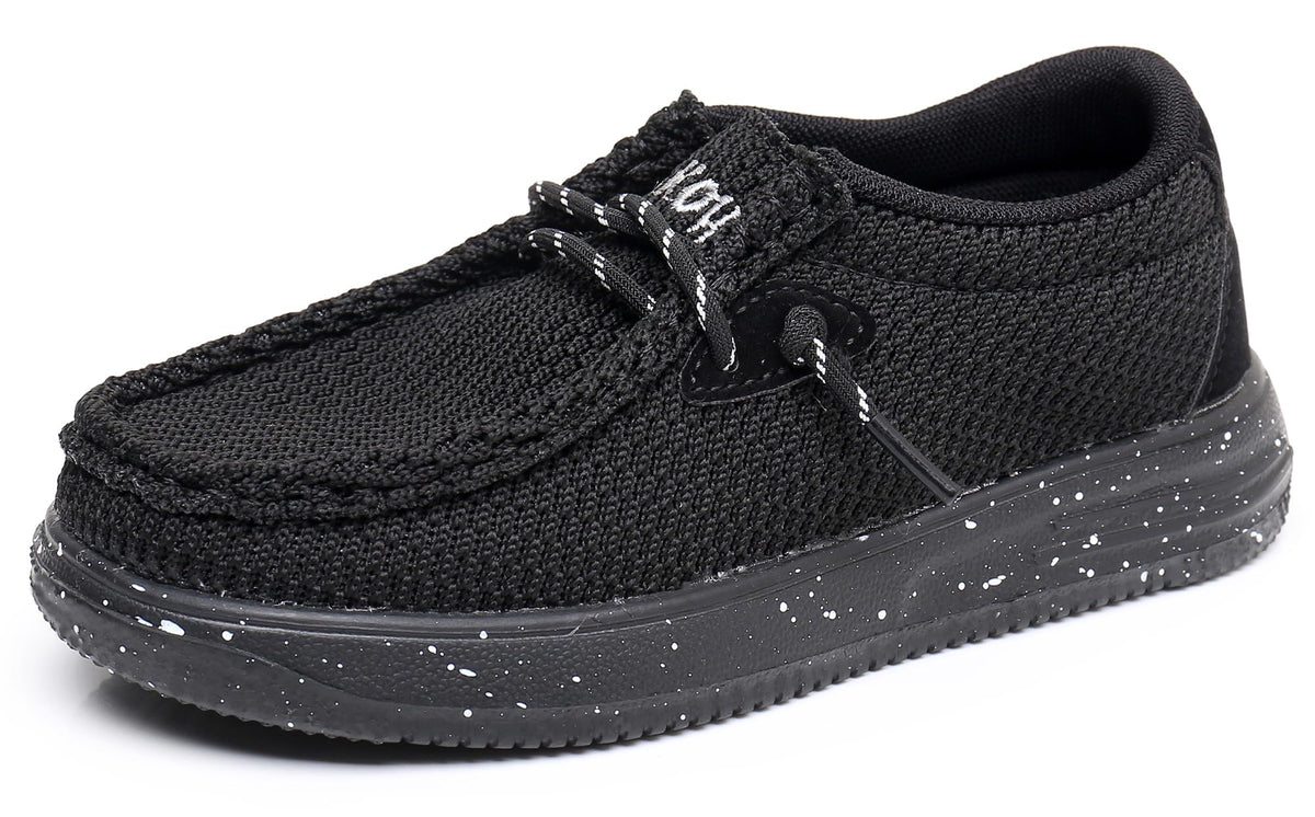 Apakowa Kids Boys Girls Loafers Slip-On Casual Walking Boat Dress Shoes