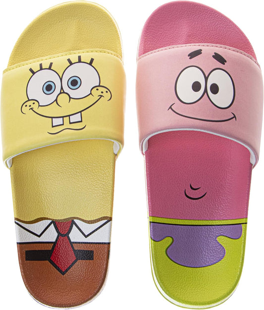 Josmo Spongebob Squarepants Slide Sandals (Little Kid)