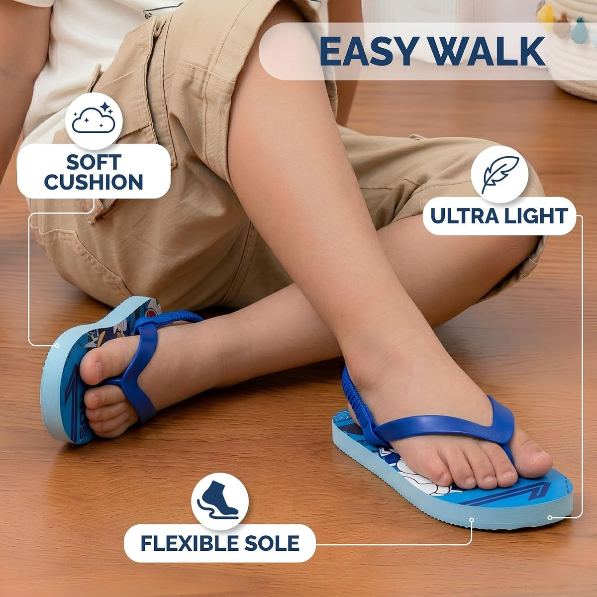 Josmo Kids & Toddler Baby Boys Flip Flops, Mickey Mouse Paw Patrol Sonic Spiderman Monster Jam Minion Beach Sandals, Slip-On Quick Dry Water Shoes For Toddlers And Little Kids (Size 5-10 & 11-13) Summer Sandals