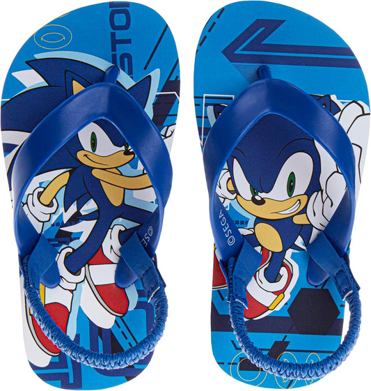 Josmo Kids & Toddler Baby Boys Flip Flops, Mickey Mouse Paw Patrol Sonic Spiderman Monster Jam Minion Beach Sandals, Slip-On Quick Dry Water Shoes For Toddlers And Little Kids (Size 5-10 & 11-13) Summer Sandals