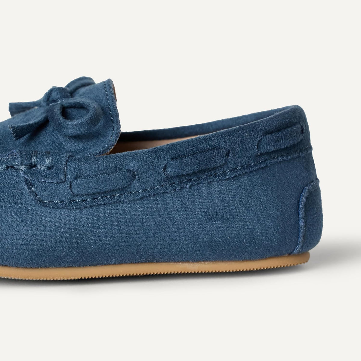 Amazon Essentials x Sofia Grainge Unisex Toddlers' Faux Suede Loafer Flat Shoes with Memory Foam, Flexible Slip-On Design