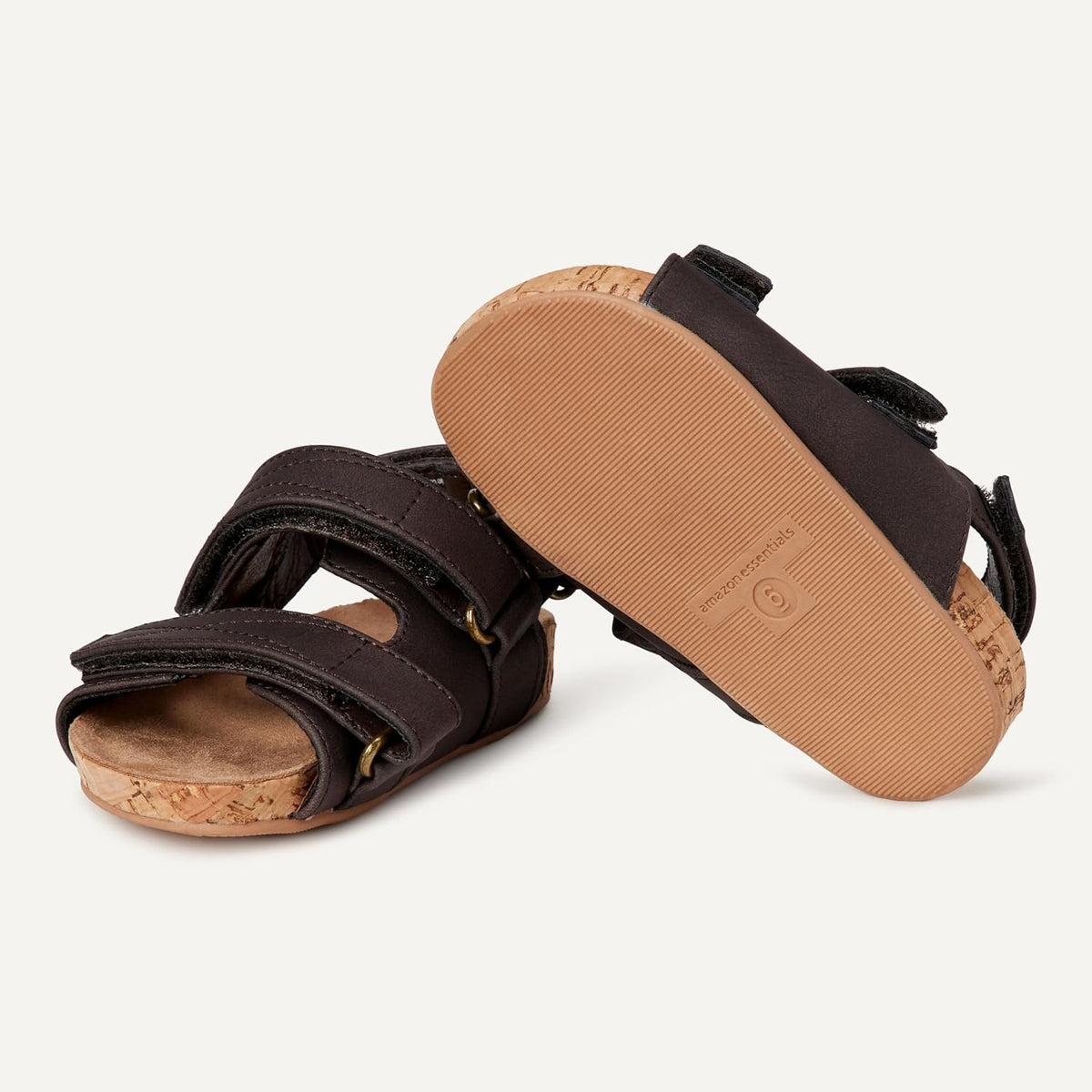 Amazon Essentials Boys and Toddlers' Cork Sandals with Adjustable Straps